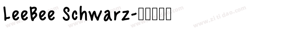 LeeBee Schwarz字体转换
